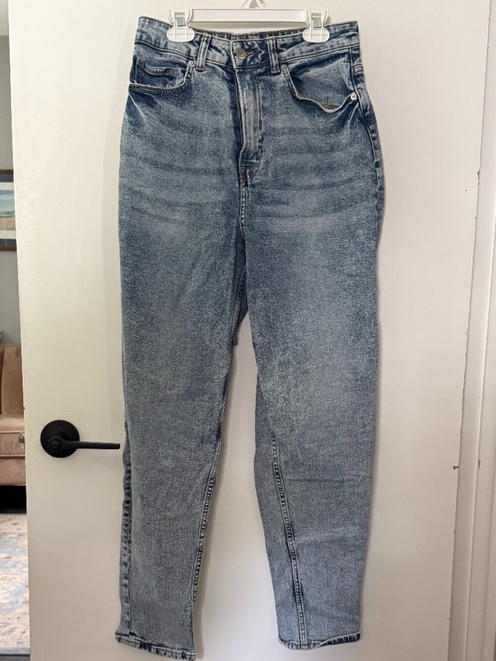 Divided H&M High Rise Straight Barrel Jeans Size 6